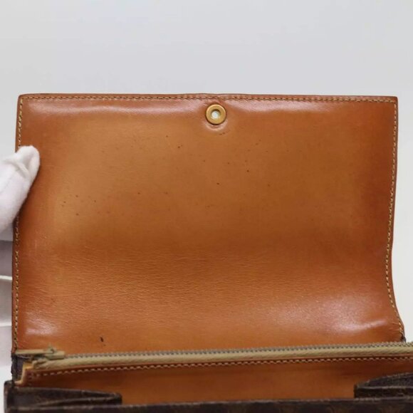 CELINE Macadam Canvas Shoulder Bag PVC Leather Brown Auth - Picture 15 of 16